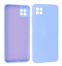 BAOHU Samsung Galaxy A22 5G Hoesje Fashion Backcover Telefoonhoesje Paars