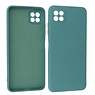 BAOHU Samsung Galaxy A22 5G Hoesje Fashion Backcover Telefoonhoesje Donker Groen