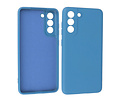 BAOHU Hoesje Geschikt voor de Samsung Galaxy S21 FE - Fashion Color Backcover Telefoonhoesje - Navy