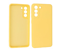 BAOHU Hoesje Geschikt voor de Samsung Galaxy S21 FE - Fashion Color Backcover Telefoonhoesje - Geel