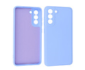 BAOHU Hoesje Geschikt voor de Samsung Galaxy S21 FE - Fashion Color Backcover Telefoonhoesje - Paars