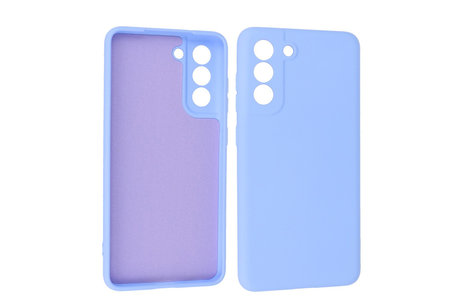 Hoesje Geschikt voor de Samsung Galaxy S21 FE - Fashion Color Backcover Telefoonhoesje - Paars