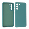 BAOHU Samsung Galaxy S21 FE Hoesje Fashion Backcover Telefoonhoesje Donker Groen
