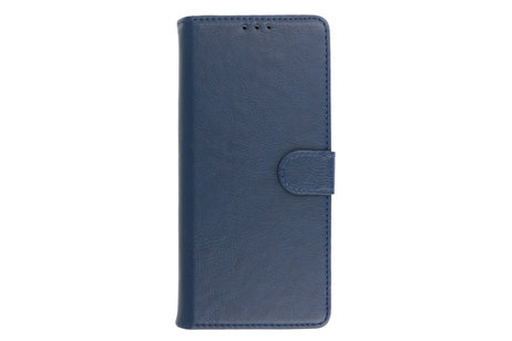 Hoesje Geschikt voor Motorola Moto Edge 20 - Kaarthouder Book Case Telefoonhoesje - Navy