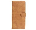 BAOHU Hoesje Geschikt voor Motorola Moto Edge 20 Lite - Kaarthouder Book Case Telefoonhoesje - Bruin