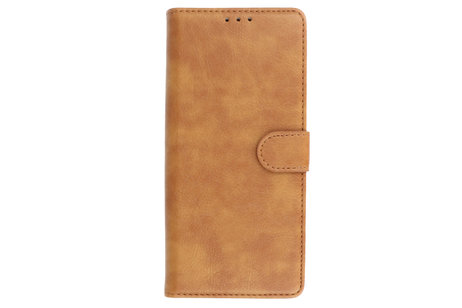 BAOHU Hoesje Geschikt voor Motorola Moto Edge 20 Lite - Kaarthouder Book Case Telefoonhoesje - Bruin