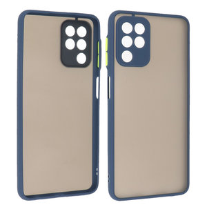 BAOHU Hoesje Geschikt voor Samsung Galaxy A22 4G - Hard Case Backcover Telefoonhoesje Blauw