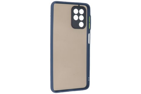 BAOHU Hoesje Geschikt voor Samsung Galaxy A22 4G - Hard Case Backcover Telefoonhoesje Blauw