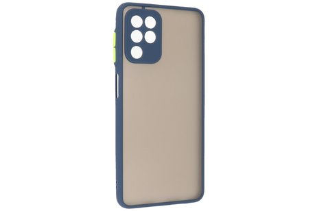 BAOHU Hoesje Geschikt voor Samsung Galaxy A22 4G - Hard Case Backcover Telefoonhoesje Blauw