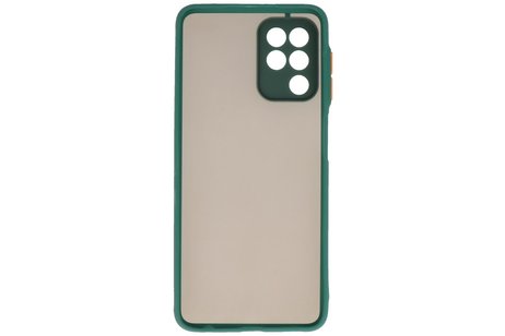 BAOHU Hoesje Geschikt voor Samsung Galaxy A22 4G - Hard Case Backcover Telefoonhoesje Donker Groen