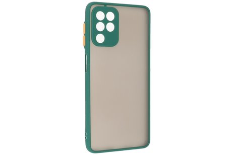 BAOHU Hoesje Geschikt voor Samsung Galaxy A22 4G - Hard Case Backcover Telefoonhoesje Donker Groen