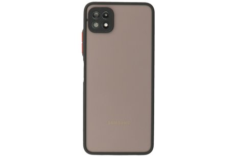 BAOHU Hoesje Geschikt voor Samsung Galaxy A22 5G - Hard Case Backcover Telefoonhoesje Zwart