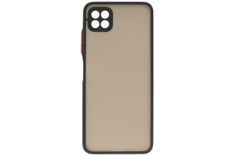 BAOHU Hoesje Geschikt voor Samsung Galaxy A22 5G - Hard Case Backcover Telefoonhoesje Zwart