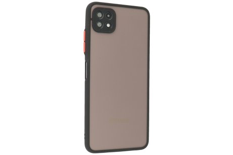 BAOHU Hoesje Geschikt voor Samsung Galaxy A22 5G - Hard Case Backcover Telefoonhoesje Zwart