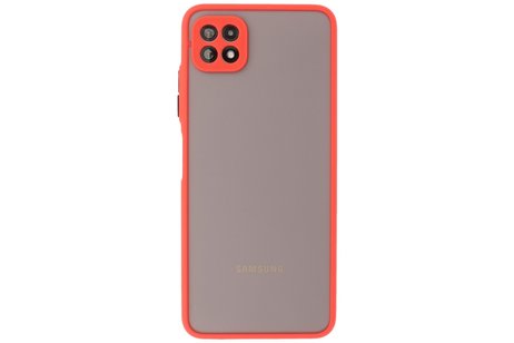 BAOHU Hoesje Geschikt voor Samsung Galaxy A22 5G - Hard Case Backcover Telefoonhoesje Rood