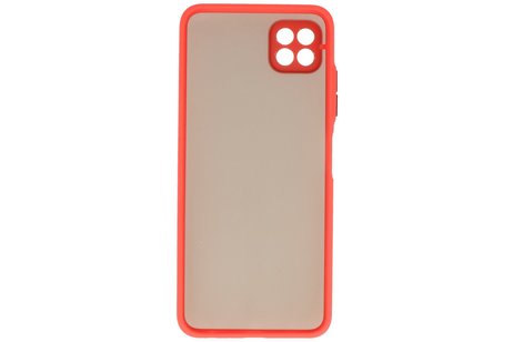 BAOHU Hoesje Geschikt voor Samsung Galaxy A22 5G - Hard Case Backcover Telefoonhoesje Rood