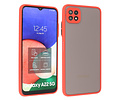 BAOHU Hoesje Geschikt voor Samsung Galaxy A22 5G - Hard Case Backcover Telefoonhoesje Rood