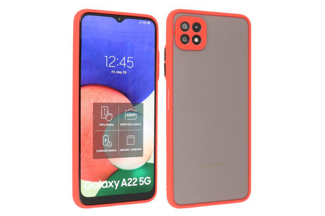 Samsung Galaxy A22 5G Hoesje Hard Case Backcover Telefoonhoesje Rood