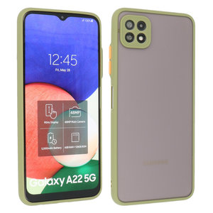 Samsung Galaxy A22 5G Hoesje Hard Case Backcover Telefoonhoesje Groen