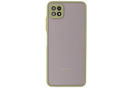 BAOHU Hoesje Geschikt voor Samsung Galaxy A22 5G - Hard Case Backcover Telefoonhoesje Groen