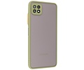 BAOHU Hoesje Geschikt voor Samsung Galaxy A22 5G - Hard Case Backcover Telefoonhoesje Groen