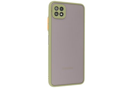 BAOHU Hoesje Geschikt voor Samsung Galaxy A22 5G - Hard Case Backcover Telefoonhoesje Groen