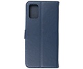 BAOHU Hoesje Geschikt voor Samsung Galaxy A03s - Kaarthouder Book Case Telefoonhoesje - Navy