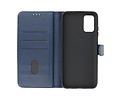 BAOHU Hoesje Geschikt voor Samsung Galaxy A03s - Kaarthouder Book Case Telefoonhoesje - Navy