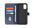 BAOHU Hoesje Geschikt voor Samsung Galaxy A03s - Kaarthouder Book Case Telefoonhoesje - Navy