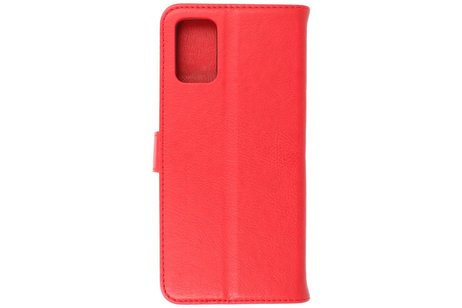 BAOHU Hoesje Geschikt voor Samsung Galaxy A03s - Kaarthouder Book Case Telefoonhoesje - Rood