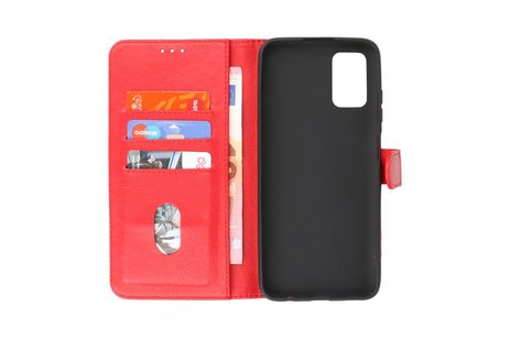 Samsung Galaxy A03s Hoesje Kaarthouder Book Case Telefoonhoesje Rood