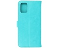 BAOHU Hoesje Geschikt voor Samsung Galaxy A03s - Kaarthouder Book Case Telefoonhoesje - Groen