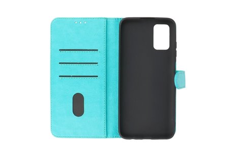 BAOHU Hoesje Geschikt voor Samsung Galaxy A03s - Kaarthouder Book Case Telefoonhoesje - Groen