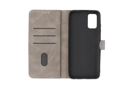 BAOHU Hoesje Geschikt voor Samsung Galaxy A03s - Kaarthouder Book Case Telefoonhoesje - Grijs