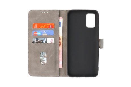 BAOHU Hoesje Geschikt voor Samsung Galaxy A03s - Kaarthouder Book Case Telefoonhoesje - Grijs