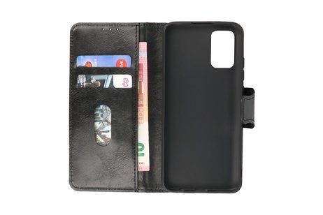 BAOHU Zakelijke Book Case Telefoonhoesje Geschikt voor OnePlus Nord 2 5G - Portemonnee Hoesje - Pasjeshouder Wallet Case - Zwart