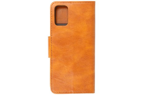 BAOHU Zakelijke Book Case Telefoonhoesje Geschikt voor OnePlus Nord 2 5G - Portemonnee Hoesje - Pasjeshouder Wallet Case - Bruin