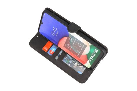 Samsung Galaxy A22 5G Hoesje Book Case Telefoonhoesje Zwart