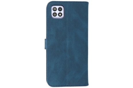 BAOHU Hoesje Geschikt voor Samsung Galaxy A22 5G - Hoesje Book Case Telefoonhoesje - Blauw