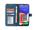 BAOHU Hoesje Geschikt voor Samsung Galaxy A22 5G - Hoesje Book Case Telefoonhoesje - Blauw