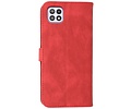 BAOHU Hoesje Geschikt voor Samsung Galaxy A22 5G - Hoesje Book Case Telefoonhoesje - Rood