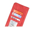 BAOHU Hoesje Geschikt voor Samsung Galaxy A22 5G - Hoesje Book Case Telefoonhoesje - Rood