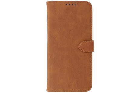 Hoesje Geschikt voor Samsung Galaxy A22 5G - Hoesje Book Case Telefoonhoesje - Bruin