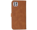 Samsung Galaxy A22 5G Hoesje Book Case Telefoonhoesje Bruin