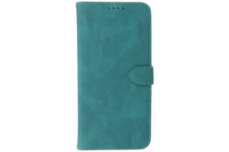 BAOHU Hoesje Geschikt voor Samsung Galaxy A22 5G - Hoesje Book Case Telefoonhoesje - Donker Groen