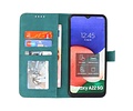 BAOHU Hoesje Geschikt voor Samsung Galaxy A22 5G - Hoesje Book Case Telefoonhoesje - Donker Groen