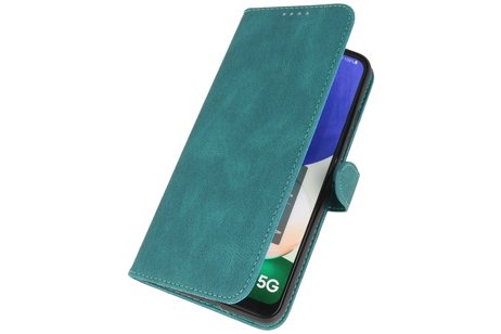 BAOHU Hoesje Geschikt voor Samsung Galaxy A22 5G - Hoesje Book Case Telefoonhoesje - Donker Groen