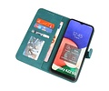 Samsung Galaxy A22 5G Hoesje Book Case Telefoonhoesje Donker Groen