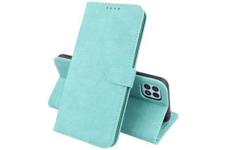 BAOHU Hoesje Geschikt voor Samsung Galaxy A22 5G - Hoesje Book Case Telefoonhoesje - Turquoise