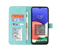 Samsung Galaxy A22 5G Hoesje Book Case Telefoonhoesje Turquoise